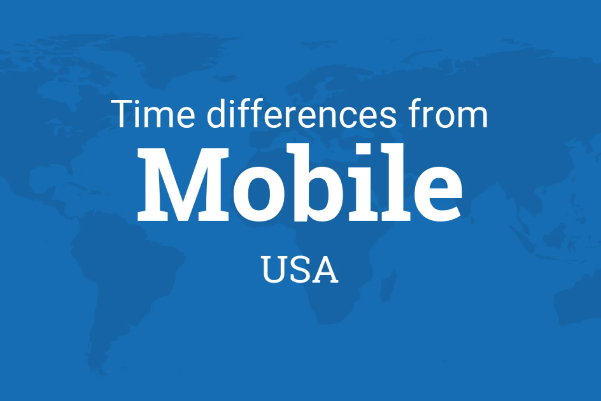 Mobile USA Time